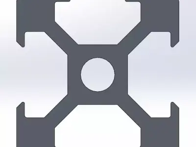 V-Slot 2020 Aluminum Profile Engineering Standard 3D model