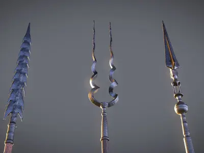 Medieval Arrows Pack - 44 Assets Low-poly 3D model