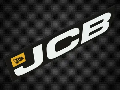 jcb logo 3D model by 3dlogoman