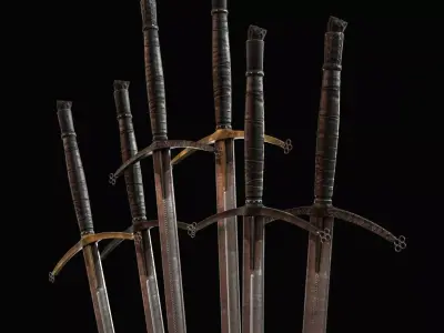 Death Knight Greatsword Low-poly 3D model