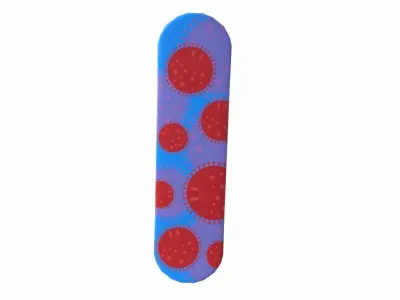 Skateboard Low-poly 3D model Low-poly 3D model Low-poly 3D model