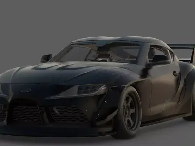 2020 Toyota Supra A90 3D Model  JDM Legend Reborn 3D model