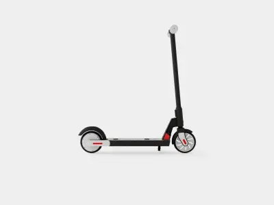 Gotrax Lithium Black Kids Electric Scooter Low-poly 3D model