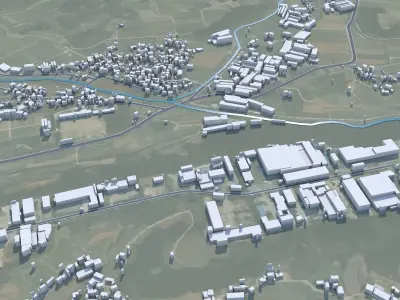 Mungyeong South Korea Free low-poly 3D model