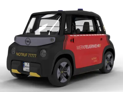 Opel Rock-e 2020  Fire  Service  3D model