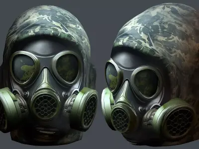 Helmet 3d model military combat Military Low-poly Low-poly 3D model 53
