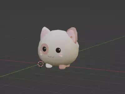 Low Poly Cat Free 3D model