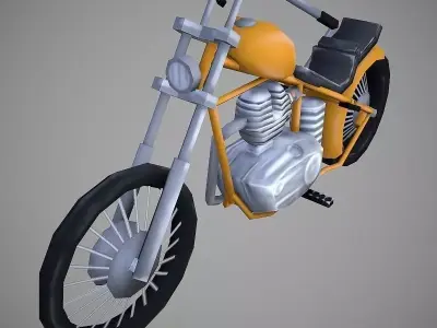 Chopperland Cartoon Low-poly 3D model