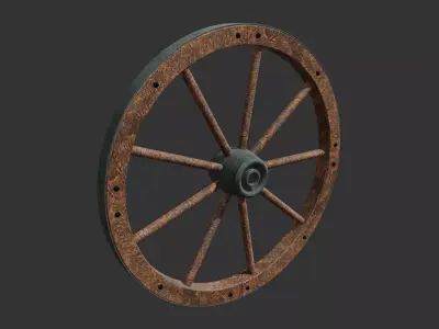 Wagon wheel 3D model purchase