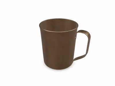 Old Brass Mug PBR Low-poly 3D model