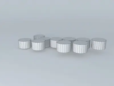 Oil Tanks on Orchilla Island Free 3D model