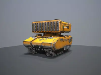 Zulu - 9 Heavy missle laser carrier Low-poly 3D model