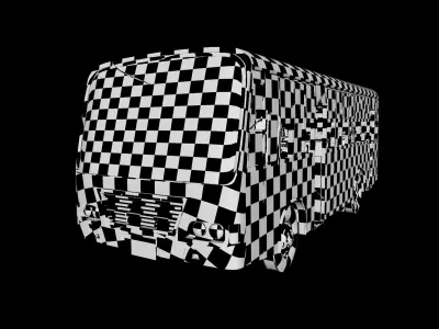 Bus Model with Texture 3D model