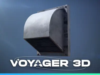 Small Wall Mounted Air Vent Low-poly 3D model purchase