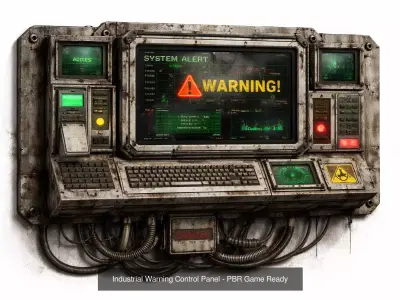Tech - Detail Props Pack - CCTV - Sci-Fi Control Devices - PBR