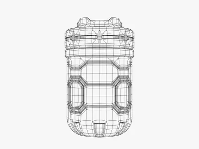 Sci-Fi Futuristic Grenade 3D model