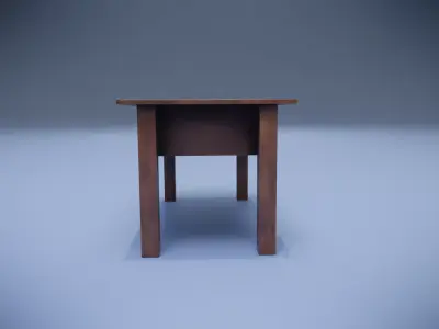 Old Table Low-poly 3D model