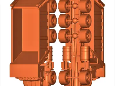 dumb truck static model 3D print model