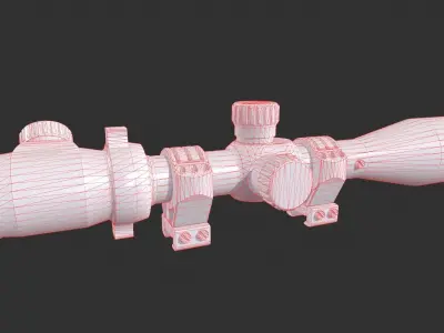 Scope 8x Low-poly 3D model