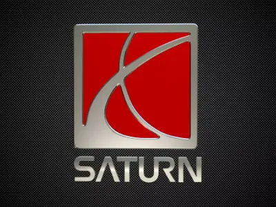 saturn logo 3D model