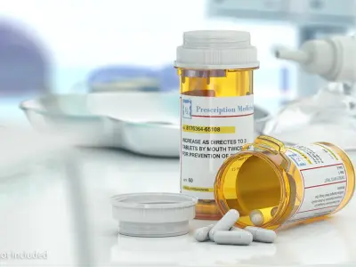 Pills in Bottles Collection 3D model