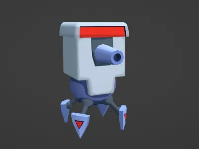 Dron robot cute 3D model