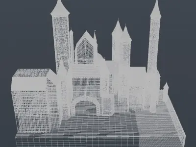 Medieval castle 3D model order