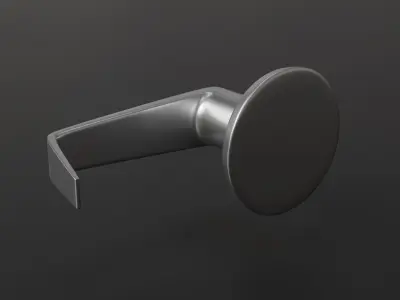 Door Handle Metal Low-poly 3D model