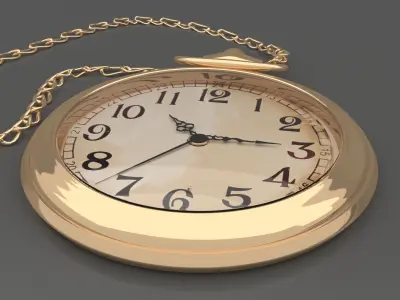 Pocket watch 3D model
