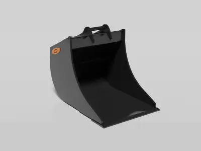 JST Nordic Line 20-25 Ton Wide Sewerage Bucket Low-poly 3D model
