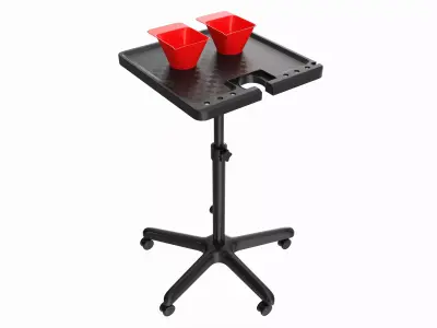 Hair Salon Trolley Utility Cart with Wheels 3D model