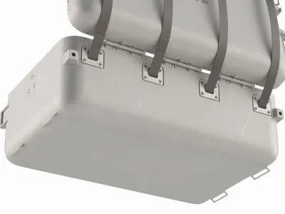 Apollo Lunar Sample Return Container Open 3D model