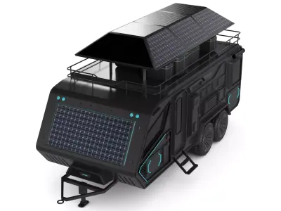 Off road Camping Trailer 3D model by 3DAssetsKit
