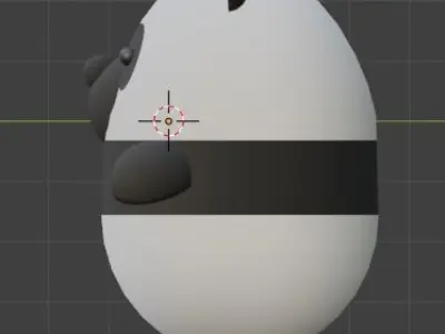 Panda toy 3D model