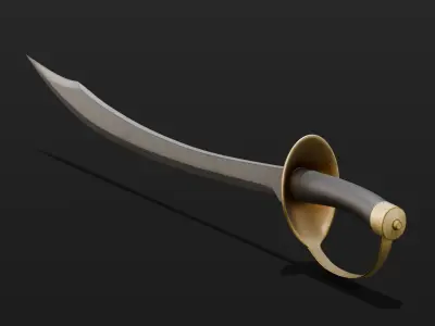Sword 3D Model Low-poly 3D model