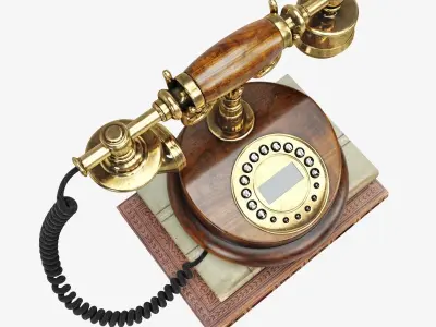 Retro Phone 3D model