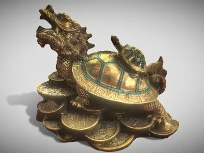 Feng Shui Dragon Turtle 2 3D print model