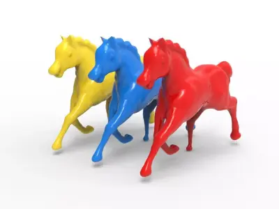 Toy Horse Low-poly 3D model
