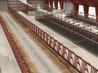 Cow Farm Fur 3D model