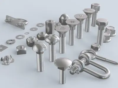 Screws Collection 3D model