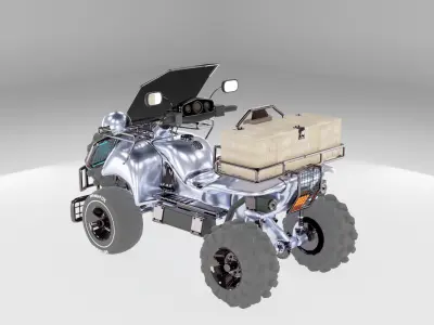Futuristic All-Terrain Utility Vehicle Concept 3D model