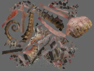 Sea horse 3D model