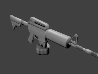 M4A1 nails Free 3D model