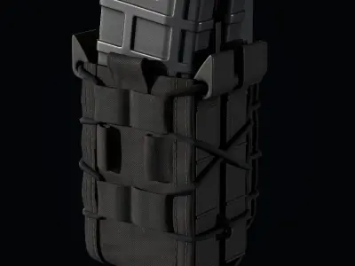Military Magazine Pouch Low-poly 3D model