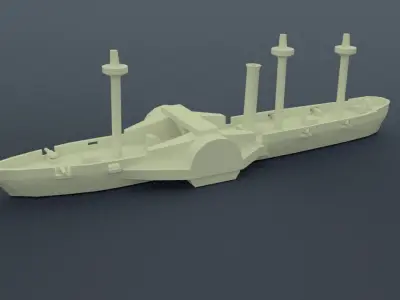 Amazonas Steam Frigate 3D print model