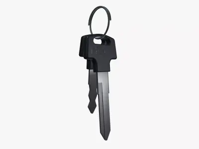 Bike key Low-poly 3D model