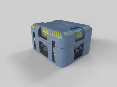 Old Crate Low-poly 3D model