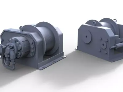 Tug Winsh Bugsier 3D print model