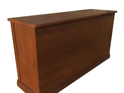 Le fabler Acquamarina bookcase Low-poly 3D model