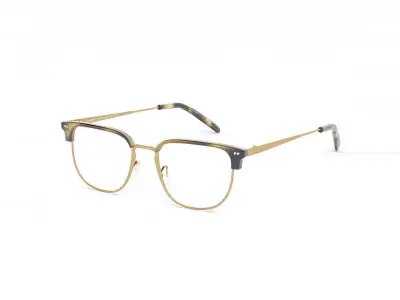Willman Cocobolo Antique Gold Optical Eyewear by Oliver Peoples 3D model